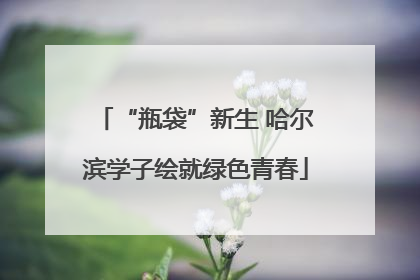 “瓶袋”新生 哈尔滨学子绘就绿色青春