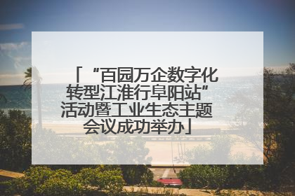 “百园万企数字化转型江淮行阜阳站”活动暨工业生态主题会议成功举办