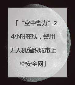 “空中警力”24小时在线，警用无人机编织城市上空安全网