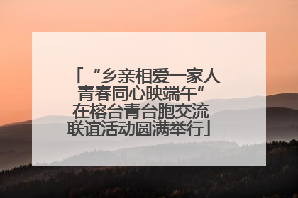 “乡亲相爱一家人 青春同心映端午” 在榕台青台胞交流联谊活动圆满举行