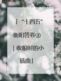 “十四五”·衡阳答卷③｜收粮时的小插曲