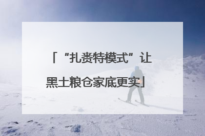 “扎赉特模式”让黑土粮仓家底更实