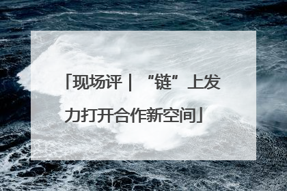 现场评｜“链”上发力打开合作新空间