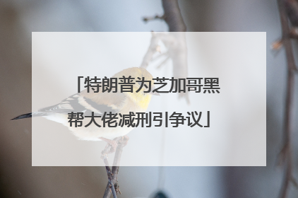 特朗普为芝加哥黑帮大佬减刑引争议