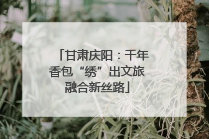甘肃庆阳：千年香包“绣”出文旅融合新丝路