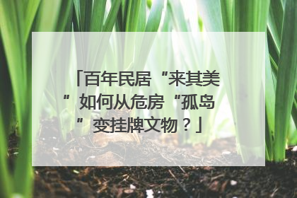 百年民居“来其美”如何从危房“孤岛”变挂牌文物？