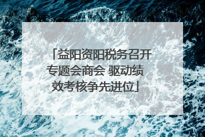 益阳资阳税务召开专题会商会 驱动绩效考核争先进位