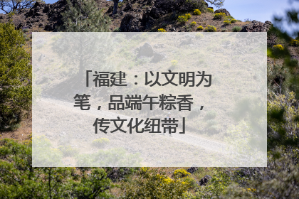 福建：以文明为笔，品端午粽香，传文化纽带