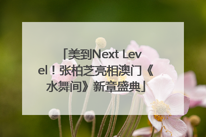 美到Next Level！张柏芝亮相澳门《水舞间》新章盛典