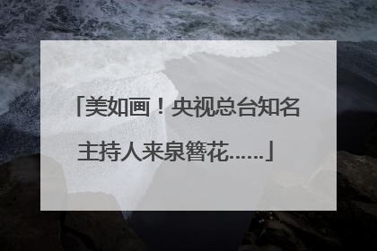美如画！央视总台知名主持人来泉簪花……
