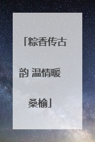 粽香传古韵 温情暖桑榆
