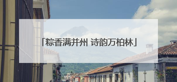 粽香满并州 诗韵万柏林