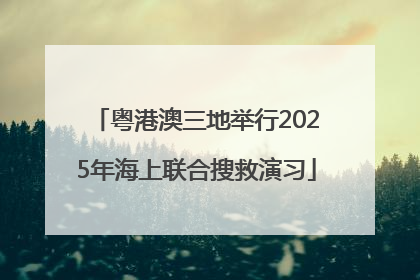 粤港澳三地举行2025年海上联合搜救演习