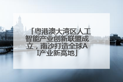 粤港澳大湾区人工智能产业创新联盟成立，南沙打造全球AI产业新高地