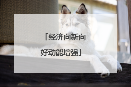 经济向新向好动能增强