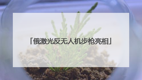 俄激光反无人机步枪亮相
