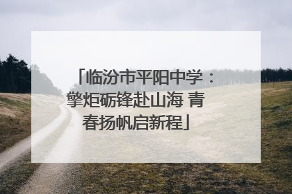 临汾市平阳中学：擎炬砺锋赴山海 青春扬帆启新程