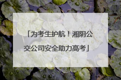 为考生护航！湘阴公交公司安全助力高考