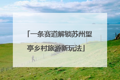 一条赛道解锁苏州望亭乡村旅游新玩法
