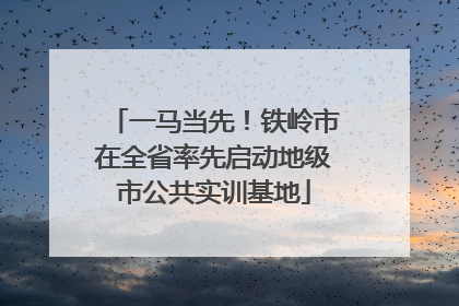 一马当先！铁岭市在全省率先启动地级市公共实训基地