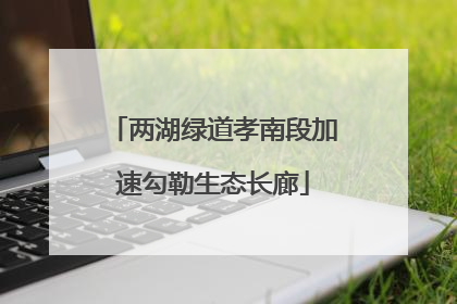 两湖绿道孝南段加速勾勒生态长廊