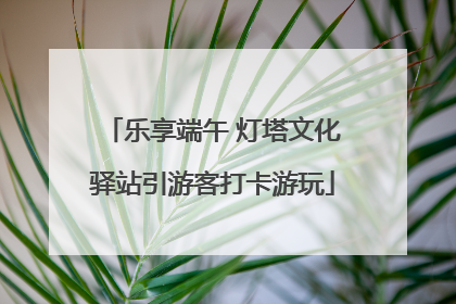 乐享端午 灯塔文化驿站引游客打卡游玩