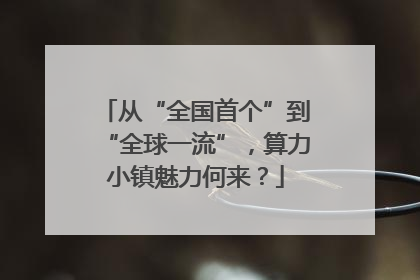 从“全国首个”到“全球一流”，算力小镇魅力何来？