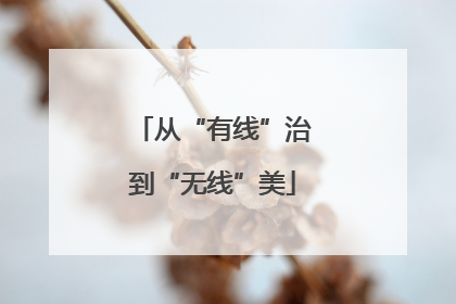 从“有线”治到“无线”美