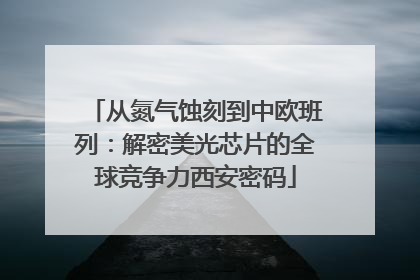 从氮气蚀刻到中欧班列：解密美光芯片的全球竞争力西安密码