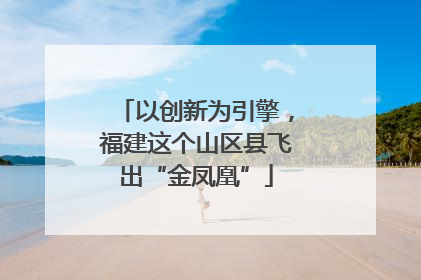 以创新为引擎，福建这个山区县飞出“金凤凰”