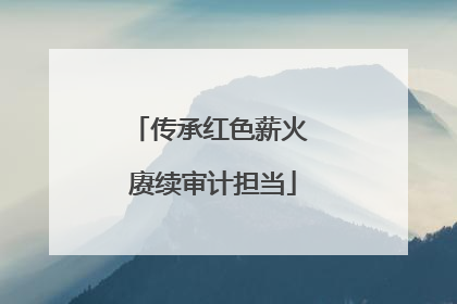传承红色薪火 赓续审计担当