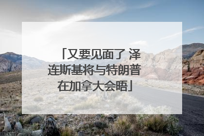 又要见面了 泽连斯基将与特朗普在加拿大会晤