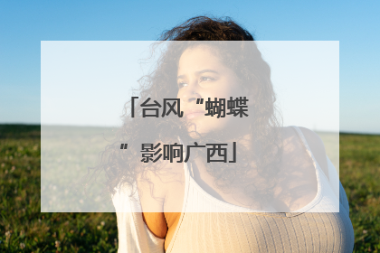 台风“蝴蝶”影响广西