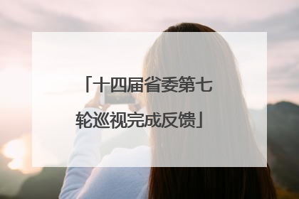十四届省委第七轮巡视完成反馈