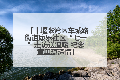 十堰张湾区车城路街道康乐社区“七一”走访送温暖 纪念章里蕴深情
