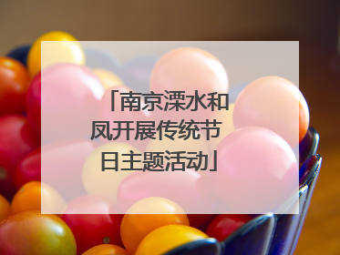 南京溧水和凤开展传统节日主题活动