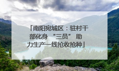 南阳宛城区：驻村干部化身 “三员” 助力生产一线抢收抢种