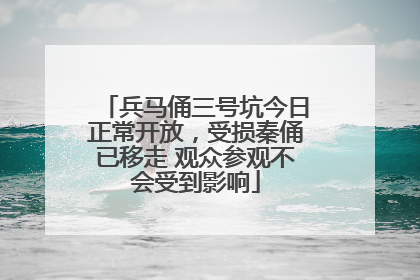 兵马俑三号坑今日正常开放，受损秦俑已移走 观众参观不会受到影响