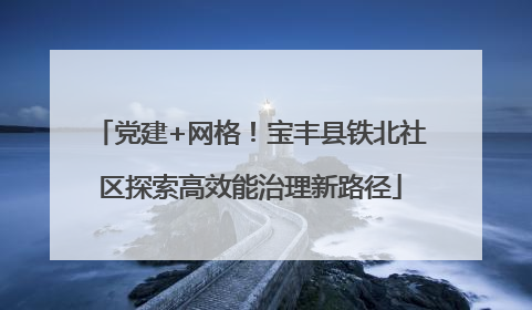 党建+网格！宝丰县铁北社区探索高效能治理新路径