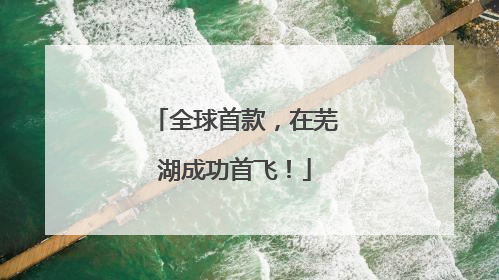 全球首款，在芜湖成功首飞！