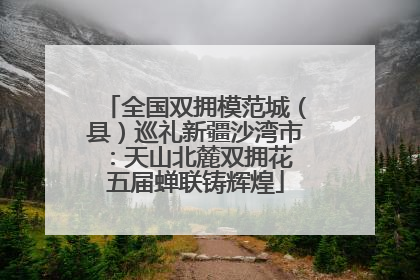 全国双拥模范城（县）巡礼新疆沙湾市：天山北麓双拥花 五届蝉联铸辉煌
