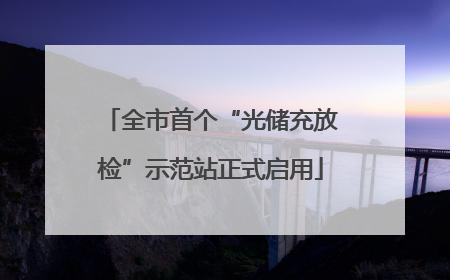 全市首个“光储充放检”示范站正式启用