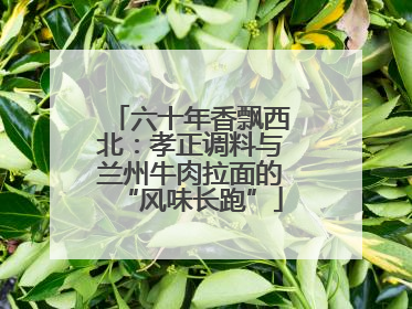 六十年香飘西北：孝正调料与兰州牛肉拉面的“风味长跑”