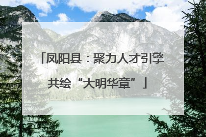 凤阳县：聚力人才引擎 共绘“大明华章”