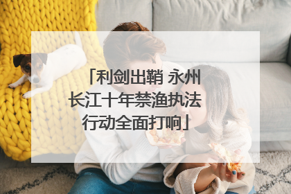 利剑出鞘 永州长江十年禁渔执法行动全面打响