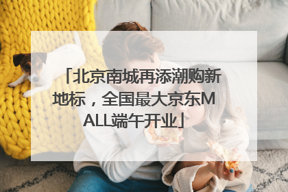 北京南城再添潮购新地标，全国最大京东MALL端午开业