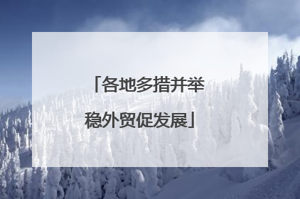 各地多措并举稳外贸促发展