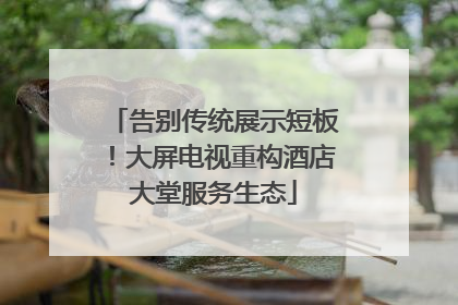 告别传统展示短板！大屏电视重构酒店大堂服务生态