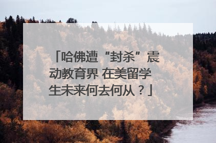 哈佛遭“封杀”震动教育界 在美留学生未来何去何从？