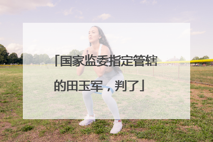 国家监委指定管辖的田玉军，判了